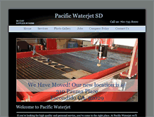Tablet Screenshot of pacificwaterjetsd.com
